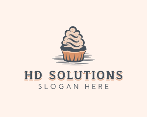 Sweet Muffin Cupcake logo design