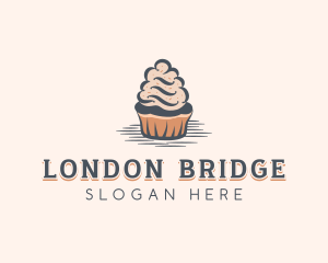 Sweet Muffin Cupcake logo design