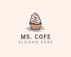 Sweet Muffin Cupcake logo design