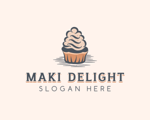 Sweet Muffin Cupcake logo design