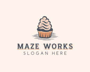 Sweet Muffin Cupcake logo design