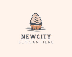 Sweet Muffin Cupcake logo design