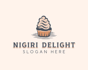 Sweet Muffin Cupcake logo design