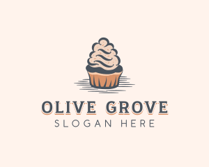 Sweet Muffin Cupcake logo design