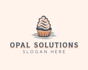 Sweet Muffin Cupcake logo design