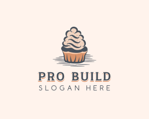 Sweet Muffin Cupcake logo design