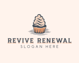 Sweet Muffin Cupcake logo design