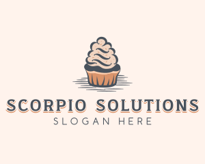 Sweet Muffin Cupcake logo design