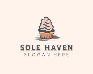 Sweet Muffin Cupcake logo design