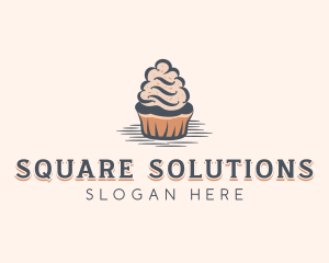 Sweet Muffin Cupcake logo design