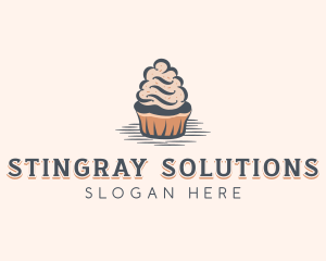 Sweet Muffin Cupcake logo design