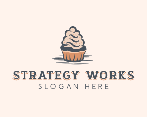 Sweet Muffin Cupcake logo design