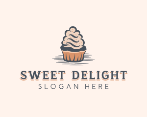 Sweet Muffin Cupcake logo design