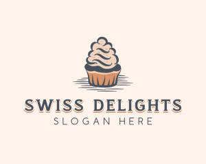 Sweet Muffin Cupcake logo design