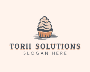 Sweet Muffin Cupcake logo design