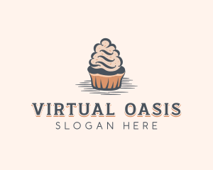 Sweet Muffin Cupcake logo design