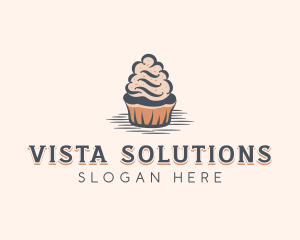 Sweet Muffin Cupcake logo design