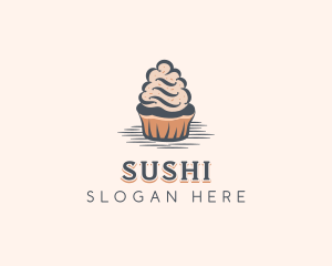 Sweet Muffin Cupcake logo design