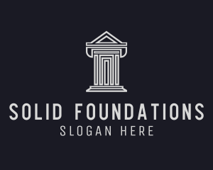 Column Architecture Building Logo