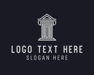 E Commerce - Column Architecture Building logo design