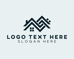 Construction - Roof Repair Roofing logo design