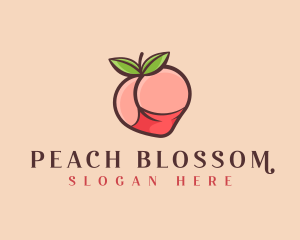 Sexy Peach Butt logo design