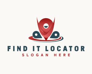 Location Pin Geolocator logo design