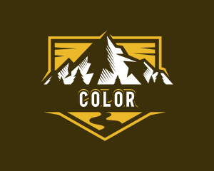 Mountain Hiking Alpine Logo