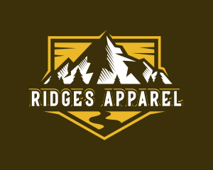 Mountain Hiking Alpine logo design