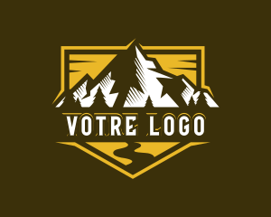 Mountaineer - Mountain Hiking Alpine logo design