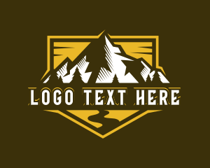 Altitude - Mountain Hiking Alpine logo design