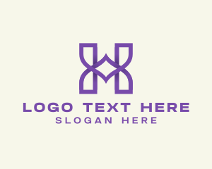 Line - Company Business Letter H logo design