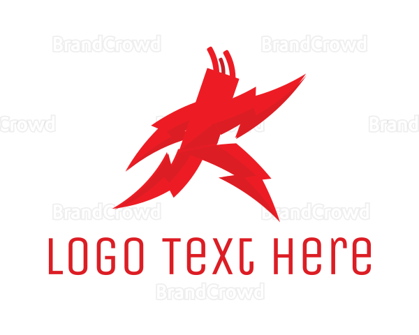 Red Lightning Run Logo