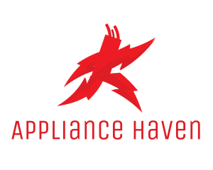 Appliances - Red Lightning Run logo design