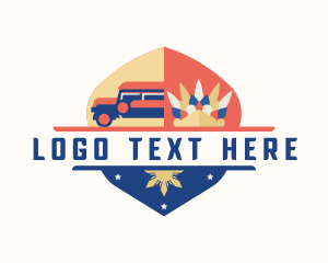 Tinikling - Philippines Jeepney Culture logo design