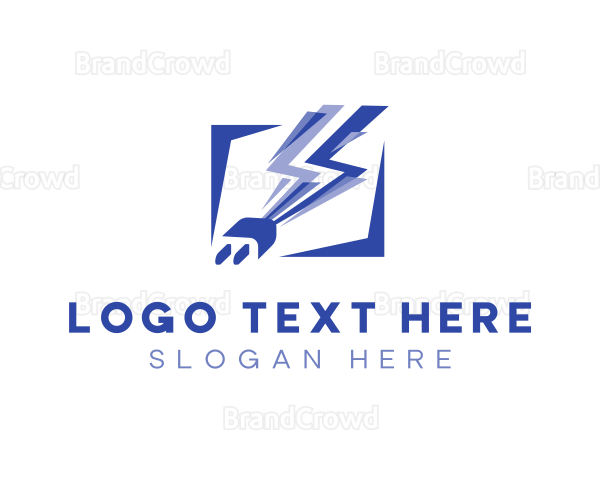 Plug Lightning Spark Logo