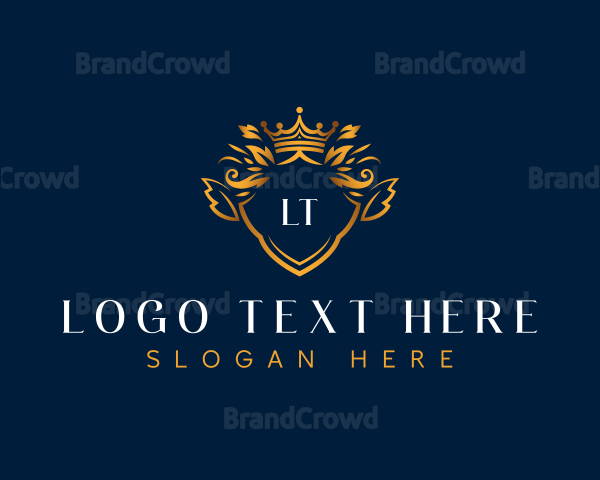 Elegant Crown Crest Logo