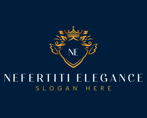 Elegant Crown Crest logo design