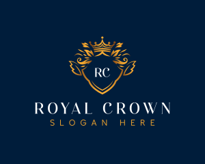 Elegant Crown Crest logo design