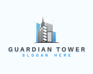 Tower Building Architecture logo design