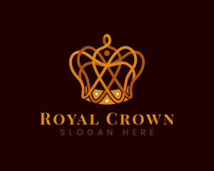 Majesty - Gold King Crown logo design