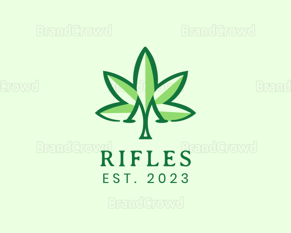 Medical Marijuana Letter M Logo
