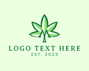 Letter - Medical Marijuana Letter M logo design