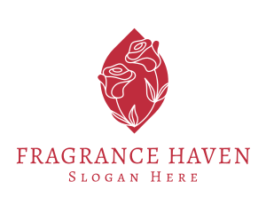 Rose Flower Romance logo design