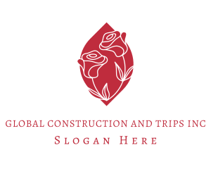 Event Styling - Rose Flower Romance logo design