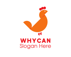 Orange Chicken Hen Logo