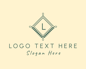 Event Styling - Fashion Diamond Wreath logo design