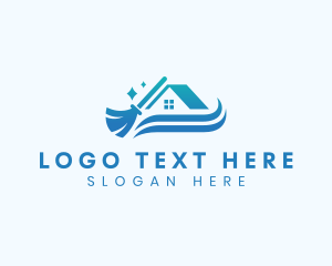 Houskeeping - House Cleaning Broom logo design