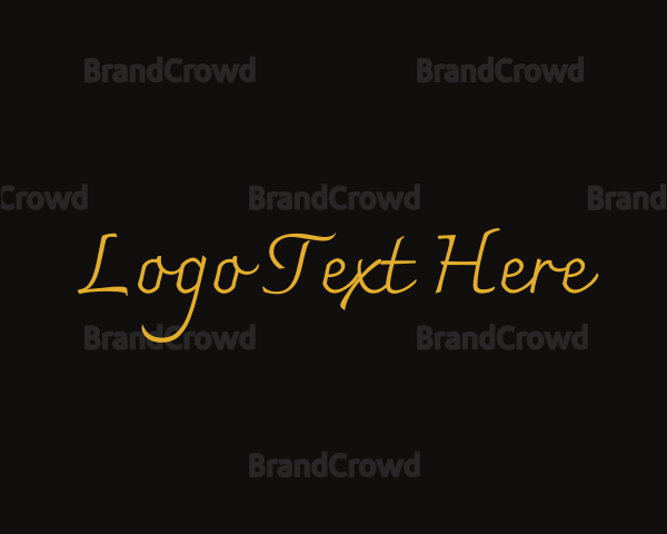 Luxury Script Brand Logo