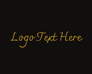 Signature - Luxury Script Brand logo design